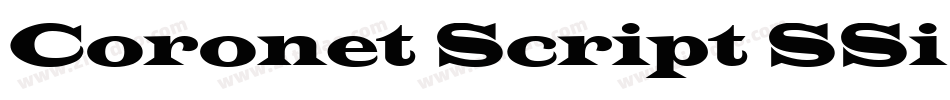 Coronet Script SSi Normal字体转换